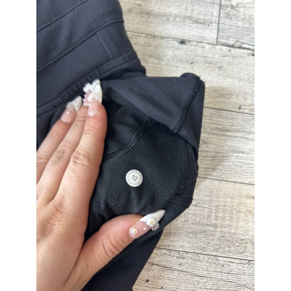 Lululemon Women's Ready to Rulu High Rise Jogger Ultra Soft Black Sweatpants 12